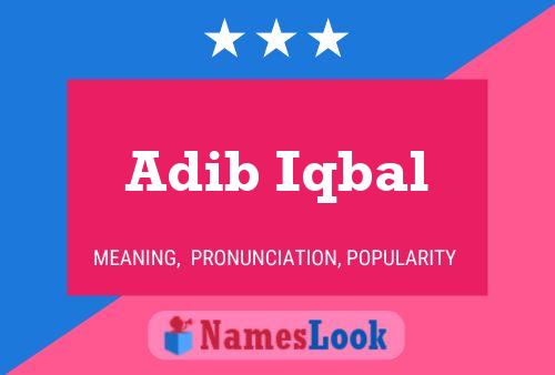 Adib Iqbal Naam Poster