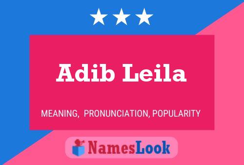 Adib Leila Naam Poster