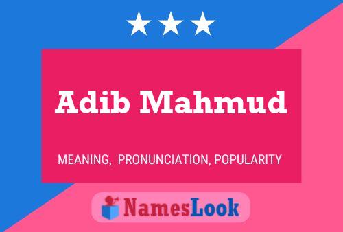 Adib Mahmud Naam Poster