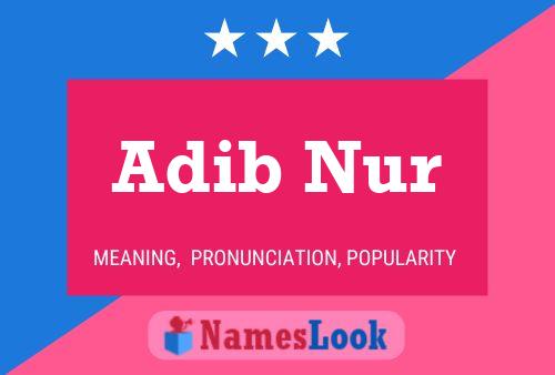 Adib Nur Naam Poster