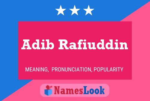 Adib Rafiuddin Naam Poster