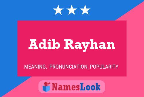 Adib Rayhan Naam Poster