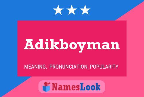 Adikboyman Naam Poster