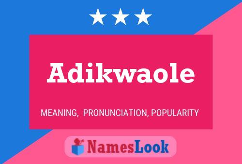 Adikwaole Naam Poster