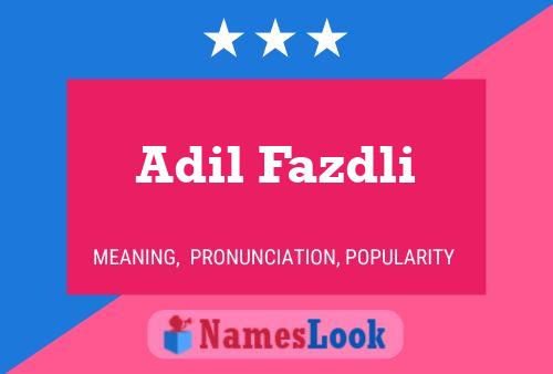 Adil Fazdli Naam Poster