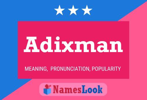 Adixman Naam Poster