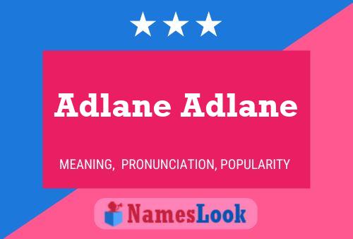 Adlane Adlane Naam Poster