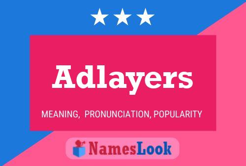 Adlayers Naam Poster