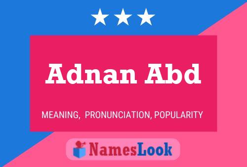 Adnan Abd Naam Poster