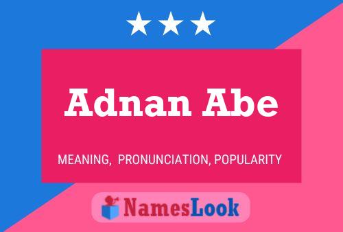 Adnan Abe Naam Poster