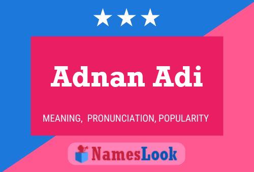 Adnan Adi Naam Poster