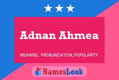 Adnan Ahmea Naam Poster