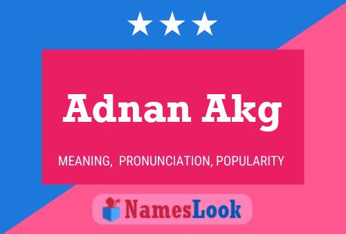 Adnan Akg Naam Poster