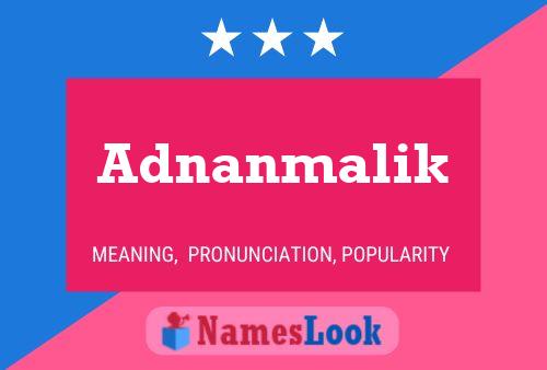 Adnanmalik Naam Poster