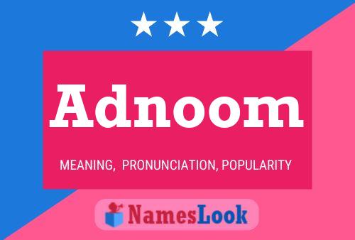 Adnoom Naam Poster