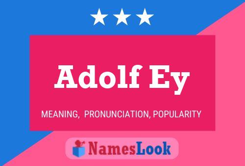 Adolf Ey Naam Poster