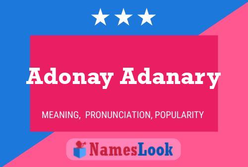 Adonay Adanary Naam Poster