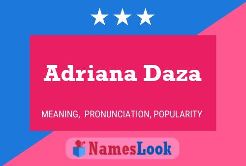 Adriana Daza Naam Poster