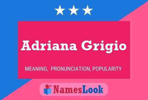 Adriana Grigio Naam Poster