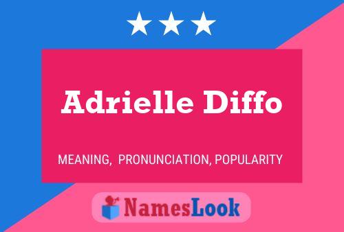 Adrielle Diffo Naam Poster