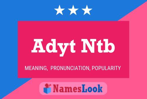 Adyt Ntb Naam Poster