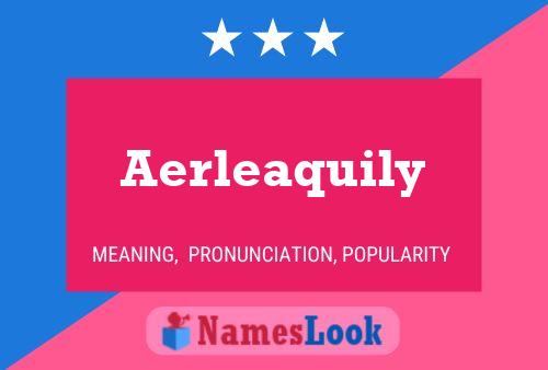 Aerleaquily Naam Poster