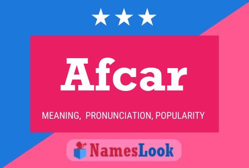 Afcar Naam Poster