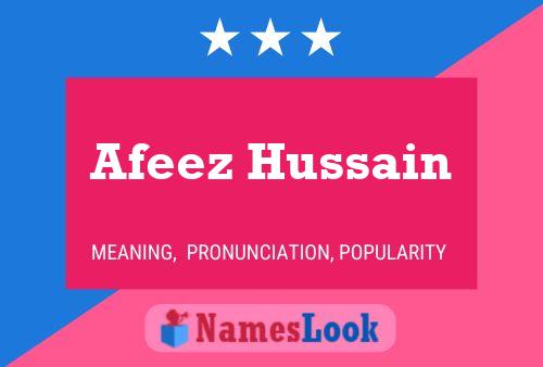 Afeez Hussain Naam Poster