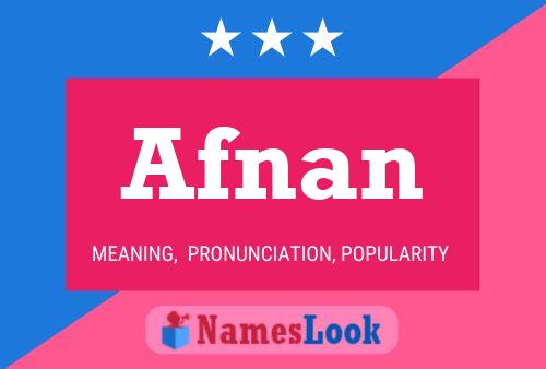 Afnan Naam Poster