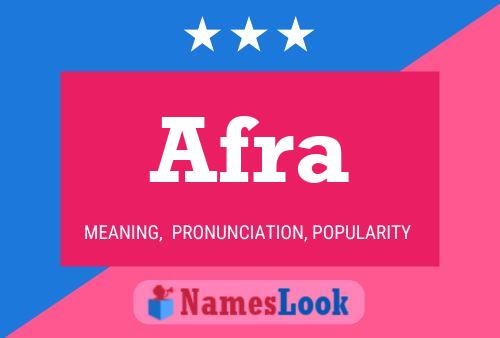 Afra Naam Poster