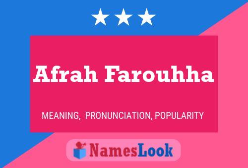 Afrah Farouhha Naam Poster