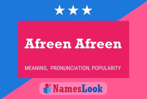 Afreen Afreen Naam Poster