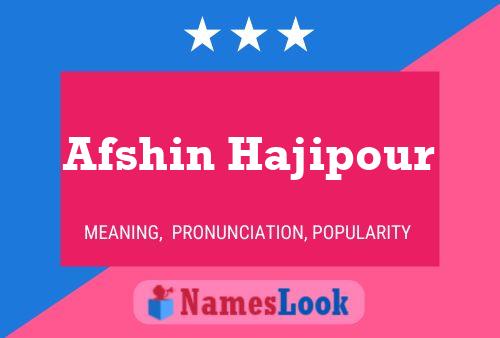 Afshin Hajipour Naam Poster