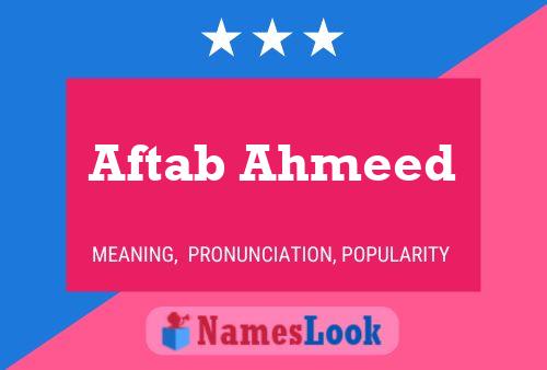 Aftab Ahmeed Naam Poster