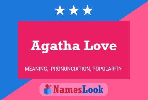 Agatha Love Naam Poster