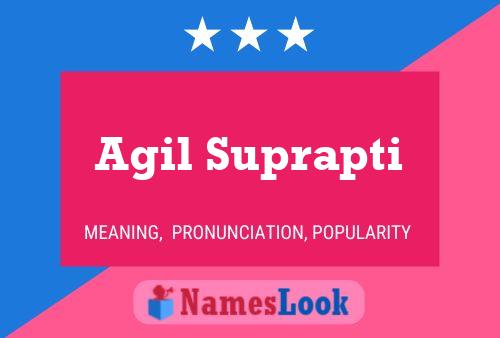 Agil Suprapti Naam Poster