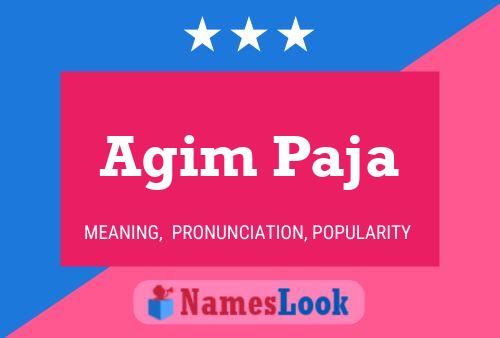 Agim Paja Naam Poster