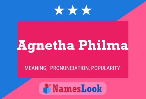 Agnetha Philma Naam Poster