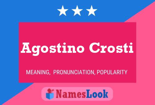 Agostino Crosti Naam Poster