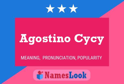 Agostino Cycy Naam Poster