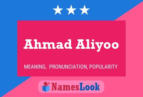 Ahmad Aliyoo Naam Poster