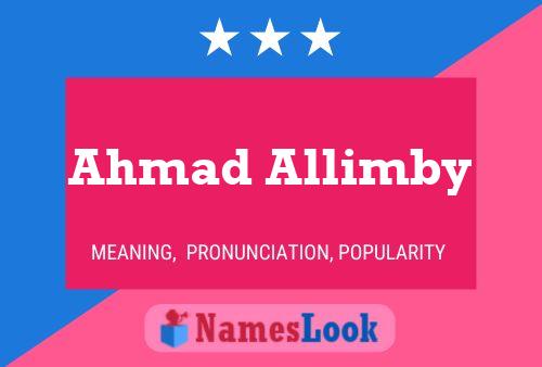 Ahmad Allimby Naam Poster