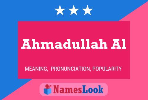 Ahmadullah Al Naam Poster