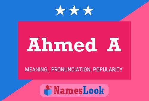 Ahmed  A Naam Poster