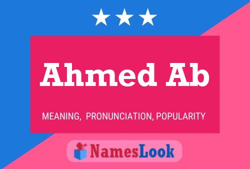 Ahmed Ab Naam Poster