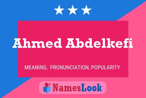 Ahmed Abdelkefi Naam Poster