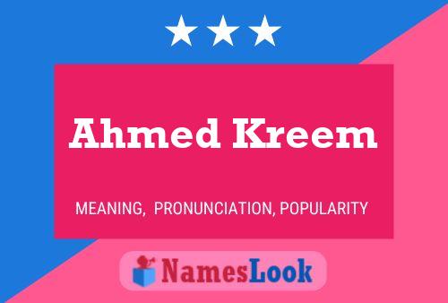 Ahmed Kreem Naam Poster