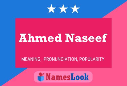 Ahmed Naseef Naam Poster