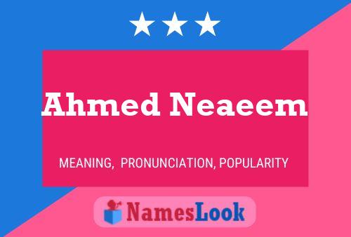 Ahmed Neaeem Naam Poster