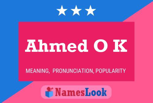 Ahmed O K Naam Poster